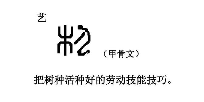 艺字的甲骨文图片